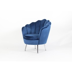 Πολυθρόνα υφασμάτινη μπλέ FRANCIS 84x80x85 DIOMMI 32-109